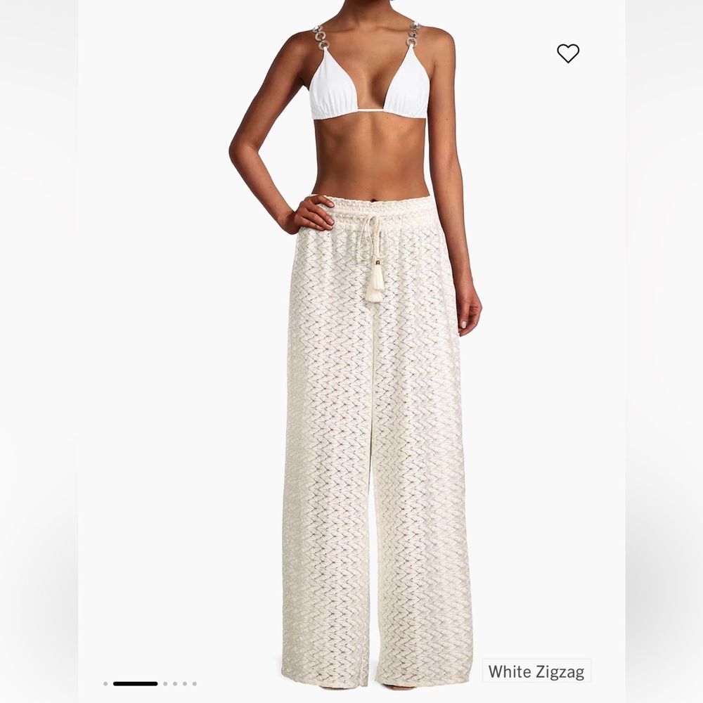 Ramy Brook glora metallic high-rise knit pant